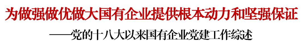 黨的十八大以來國有企業(yè)黨建工作綜述：為做強做優(yōu)做大國有企業(yè)提供根本動力和堅強保證