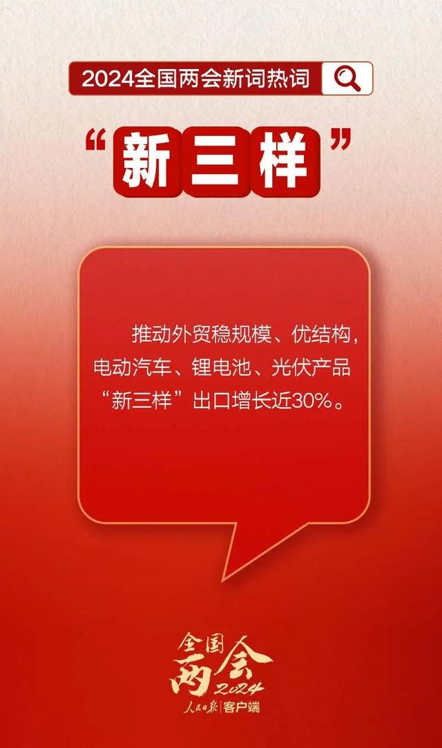 “新三樣”、新質生產力、未來產業......一組圖了解2024全國兩會新詞熱詞→