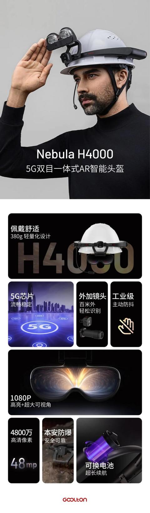 AR+AI大模型深度融合，谷东科技发布2024首款工业AR智能头盔H4000（谷东科技有限公司ar眼镜）