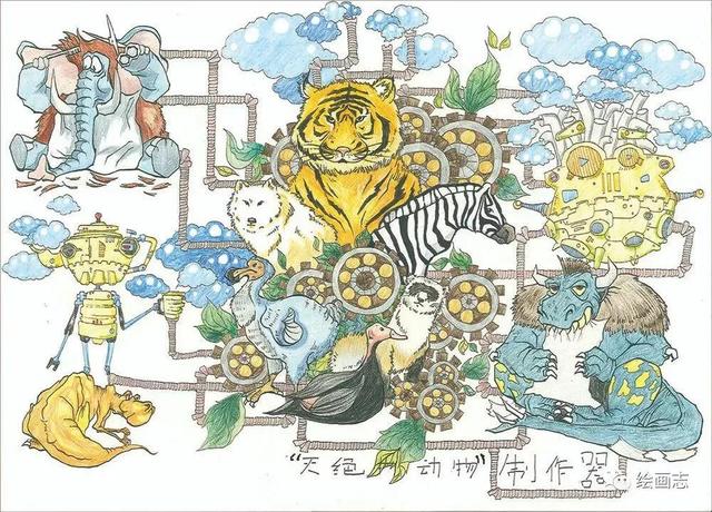 科技之春—42幅获奖科学幻想儿童画，让梦想插上翅膀（科技画儿童 科学幻想）