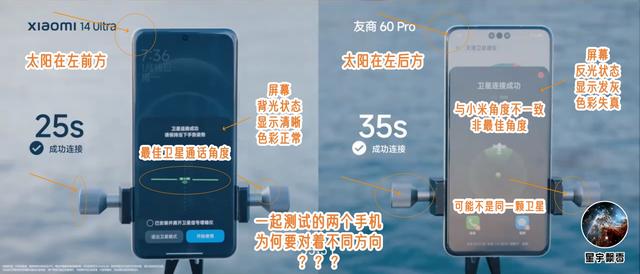 辟谣：小米官方卫星通信测试视频中，两手机是否对准同一颗卫星？