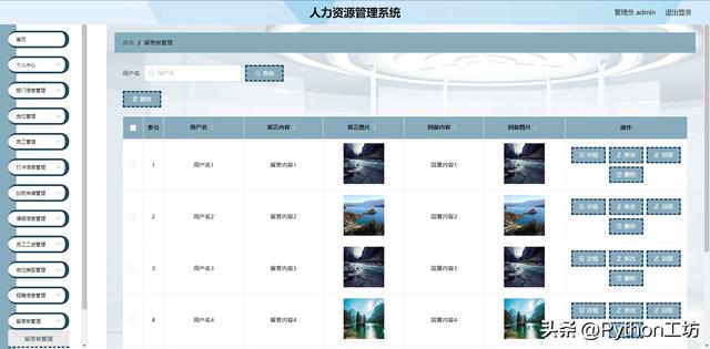 基于Python+Django+MySQL+Vue的人力资源管理系统（python与人力资源管理）